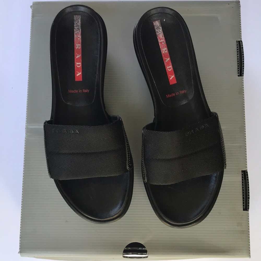 Prada women’s wedge sandal